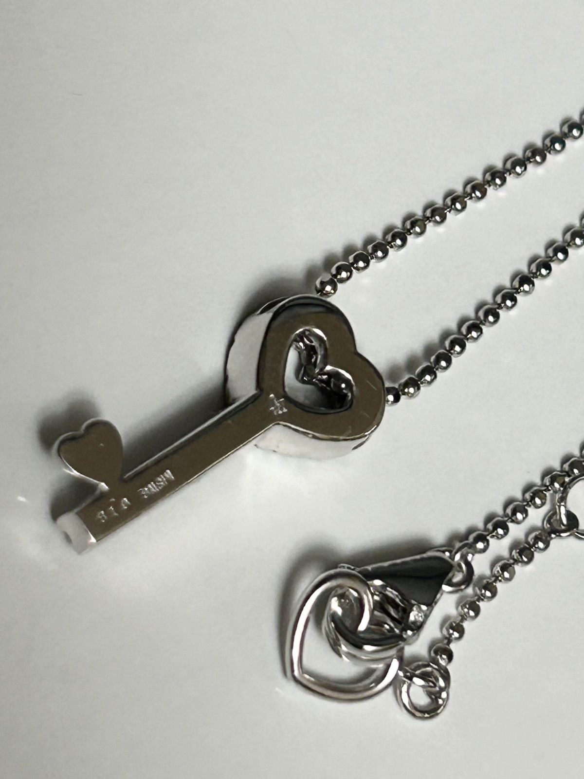 90年代Ponte Vecchio K18WGハートキーダイヤチャームネックレス - メルカリ