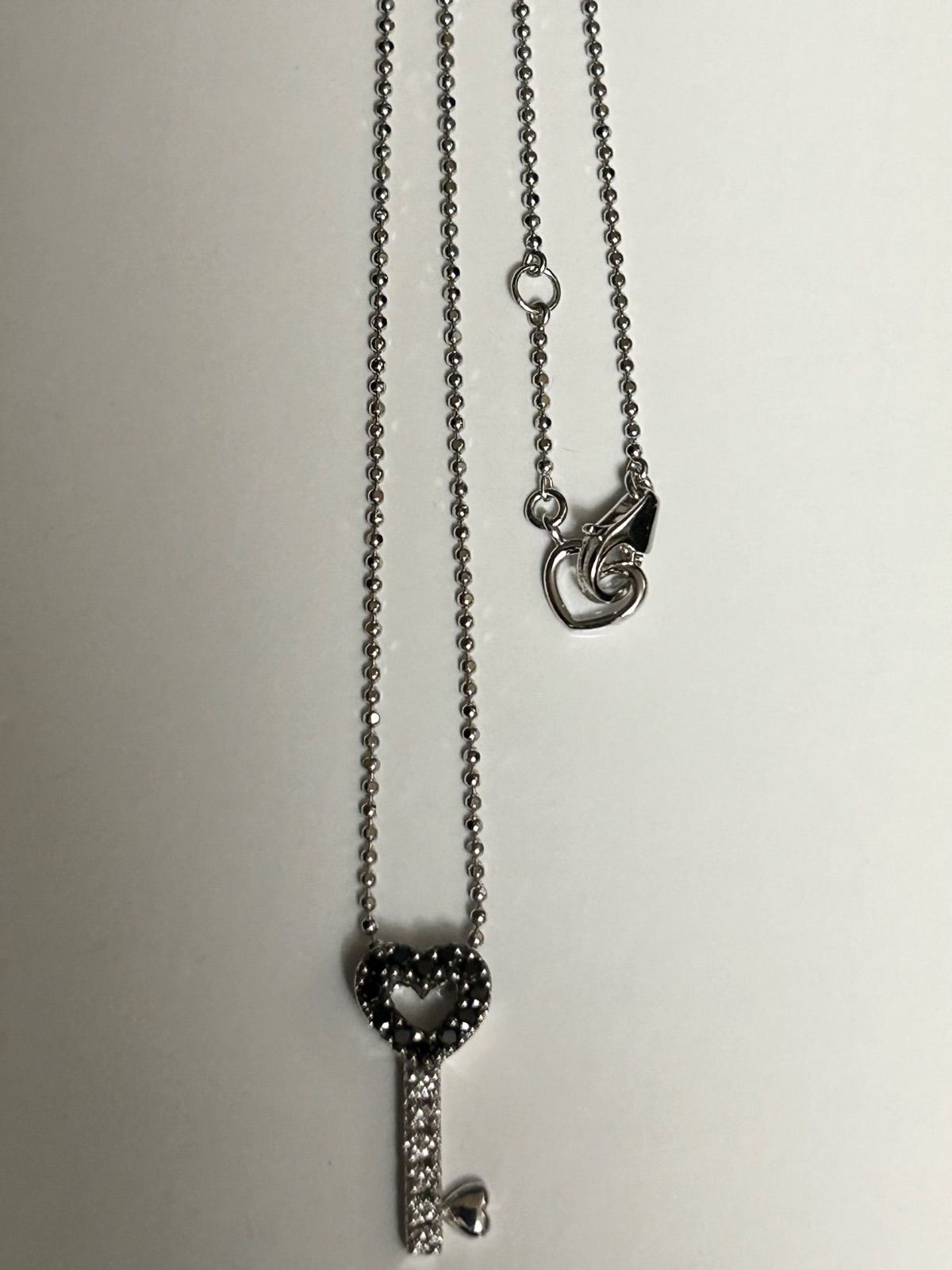 90年代Ponte Vecchio K18WGハートキーダイヤチャームネックレス - メルカリ