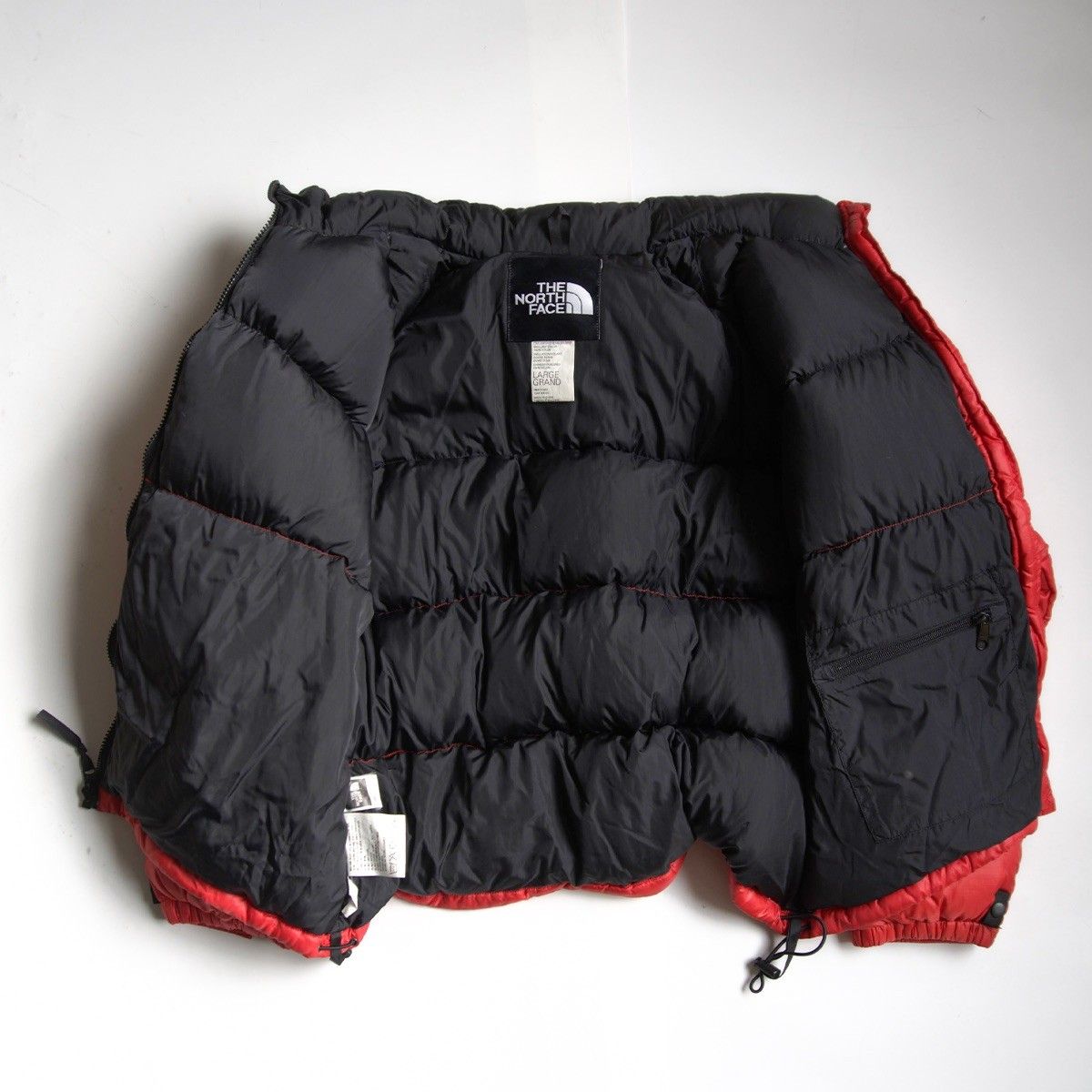 90S】 THE NORTH FACE 【NF003AS/Nuptse Jacket】L レッド ヌプシ