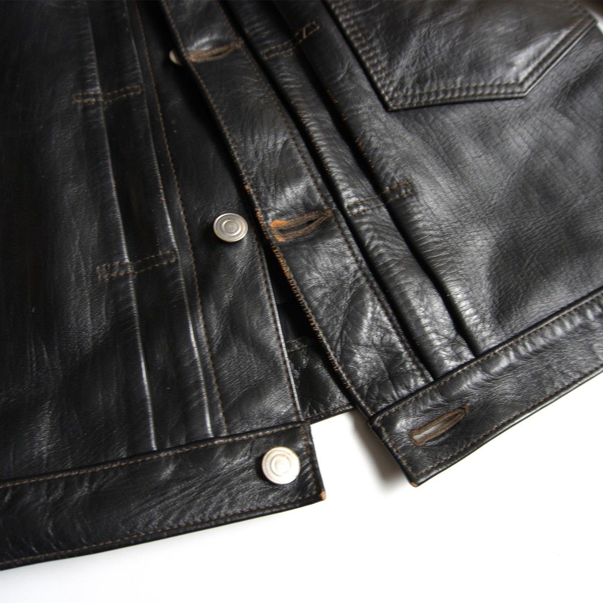 雰囲気抜群】 HIGH LARGE LEATHERS 【1st type ホースハイド レザー