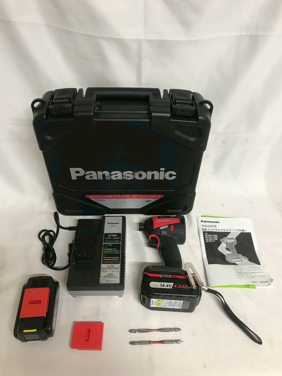 北見市発 パナソニック Panasonic 充電インパクトドライバー EZ 75 A 7 赤 電動工具