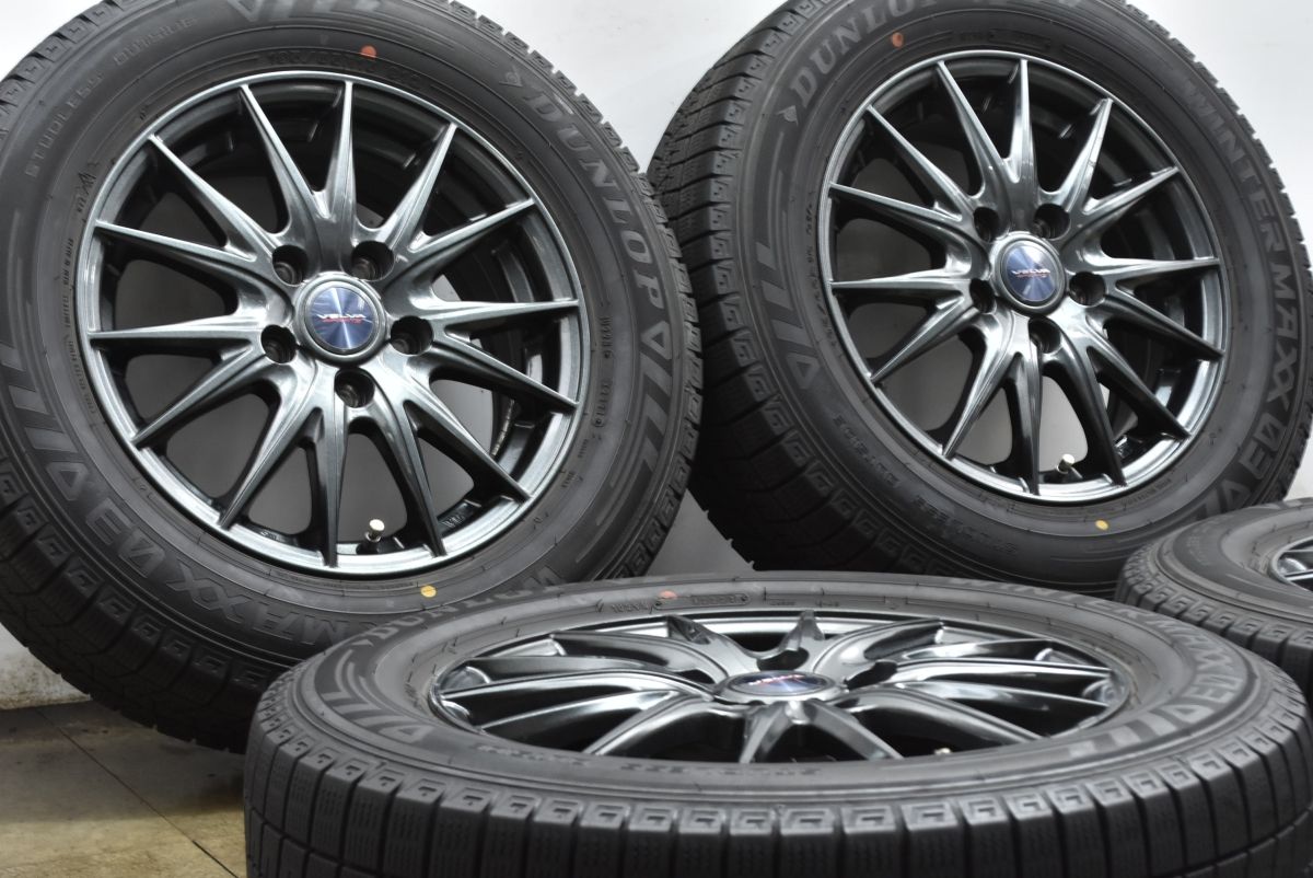 良好品 VELVA 15 in 6 J 53 PCD 114 3 ウィンターマックスWM 03 195 65 R ノア ヴォクシー エスクァイア セレナ ステップワゴン アクセラ