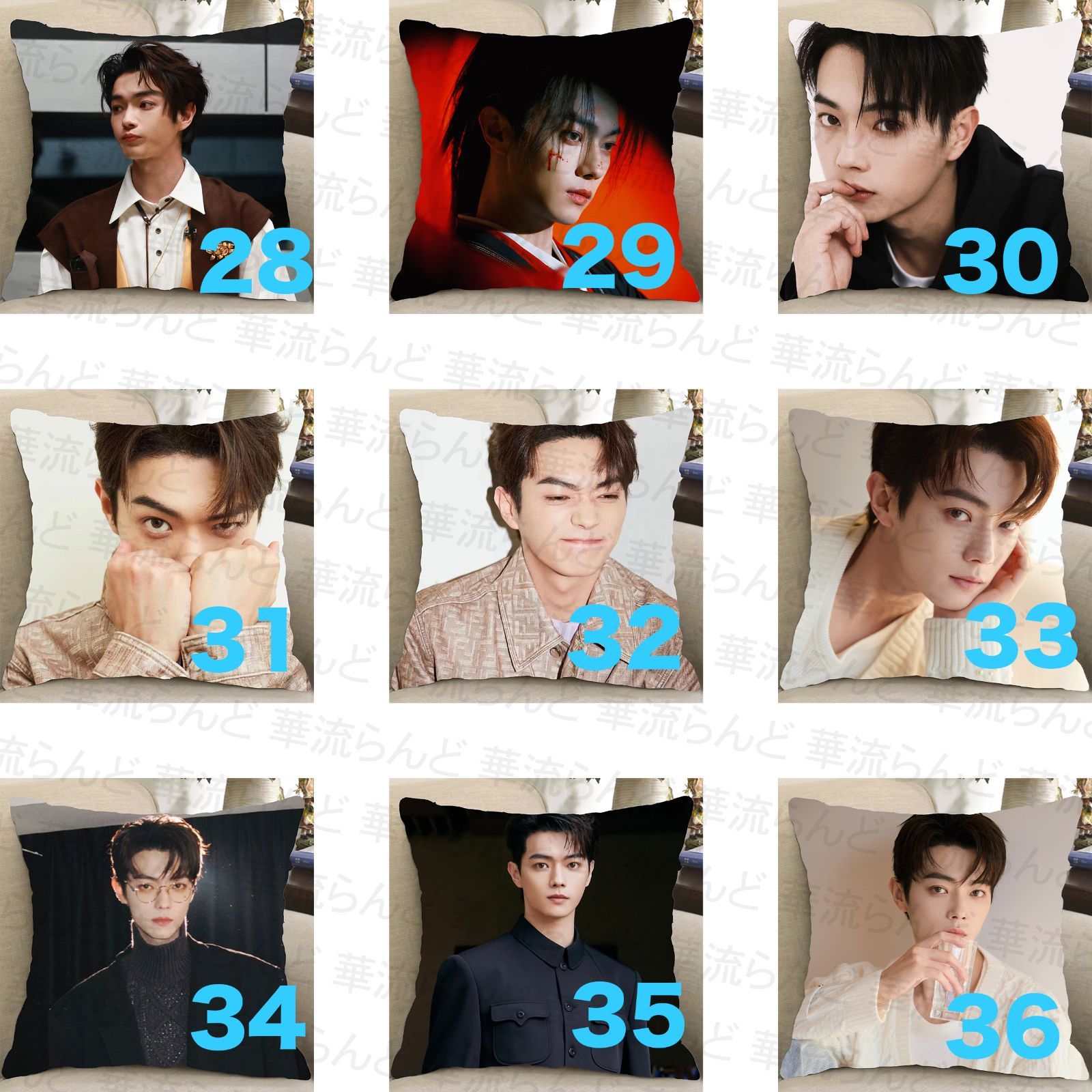 許凱 许凯 シュー・カイ シューカイ XuKai クッションカバー 033