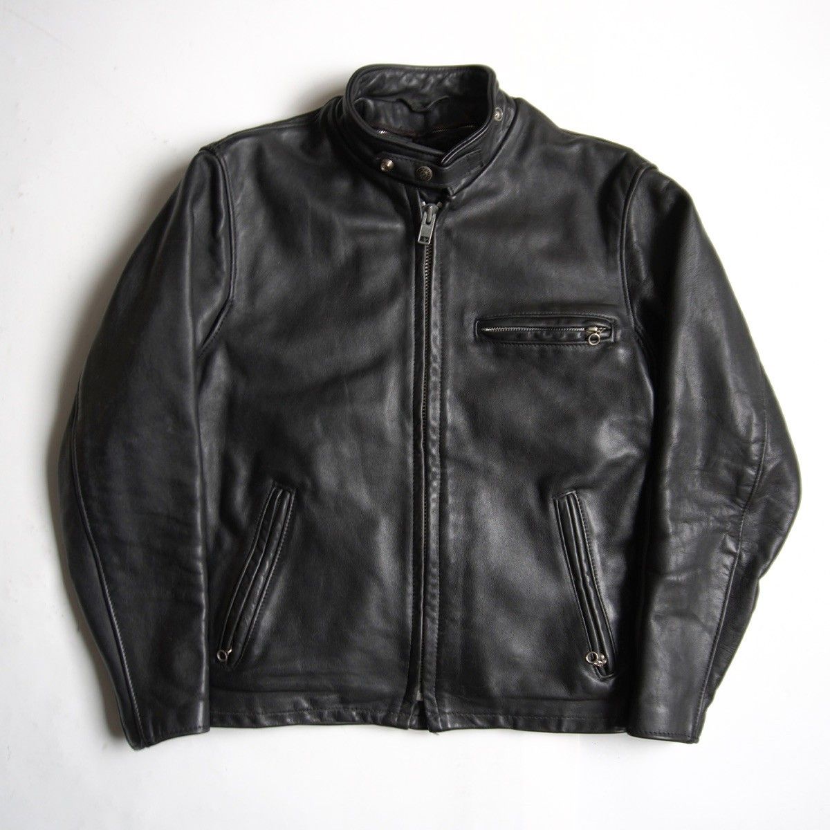 schott641 36　ボアライナー付 美品】SCHOTT【641/シングルライダースジャケット】36 ボアライナー