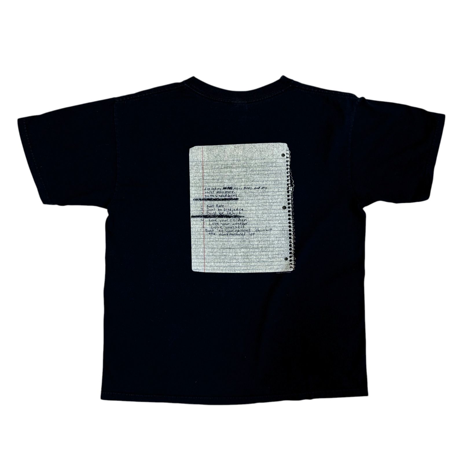 00s Y2K NIRVANA Kurt Cobain ノート メモリアル 追悼 Tシャツ Mサイズ