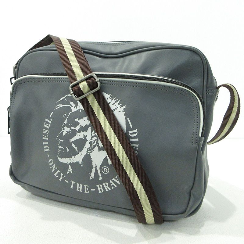 DIESEL | ディーゼル ZIP-D BAG ブレイブマンショルダーバッグ グレー 121