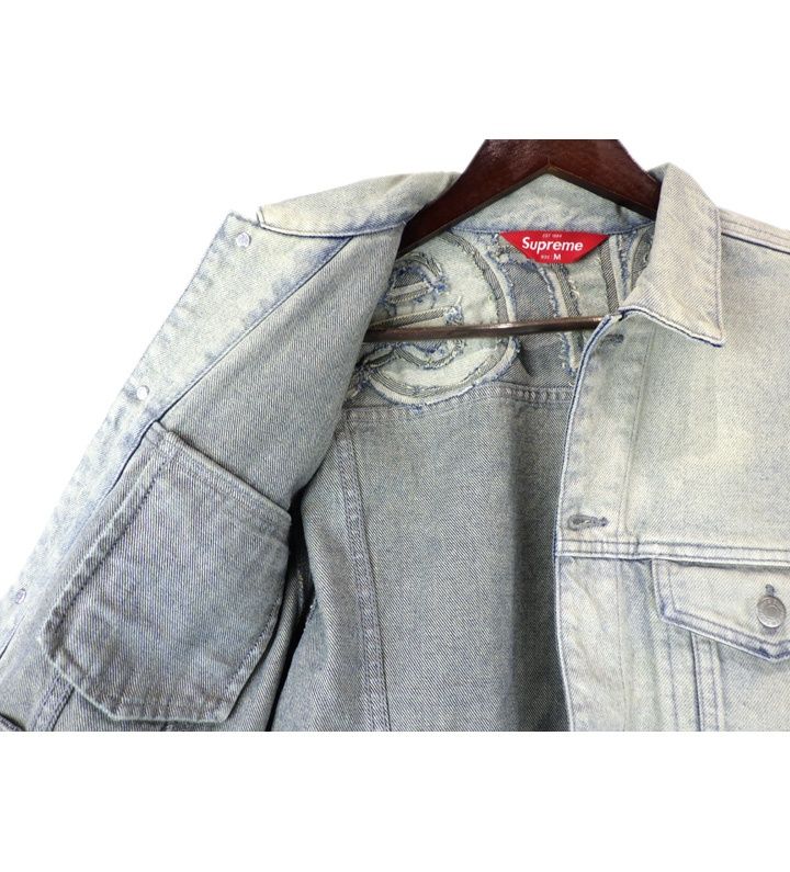 シュプリーム Supreme 22SS 【 Inset Logo Denim Trucker Jacket