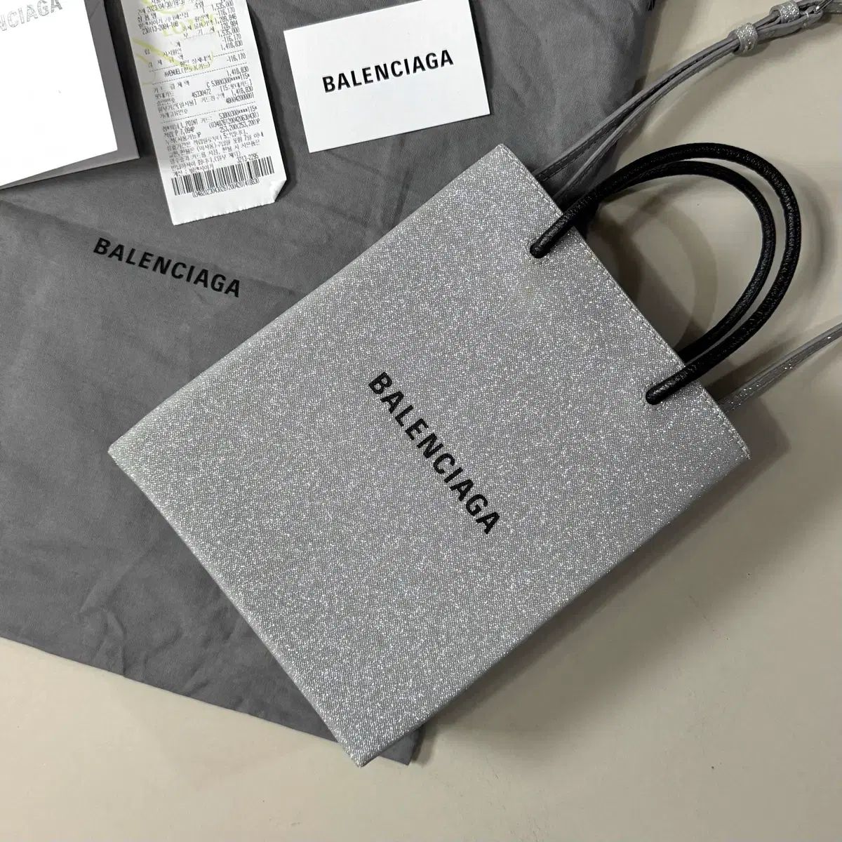 バレンシアガ グリッター 携帯ホルダーバッグ クロスバック