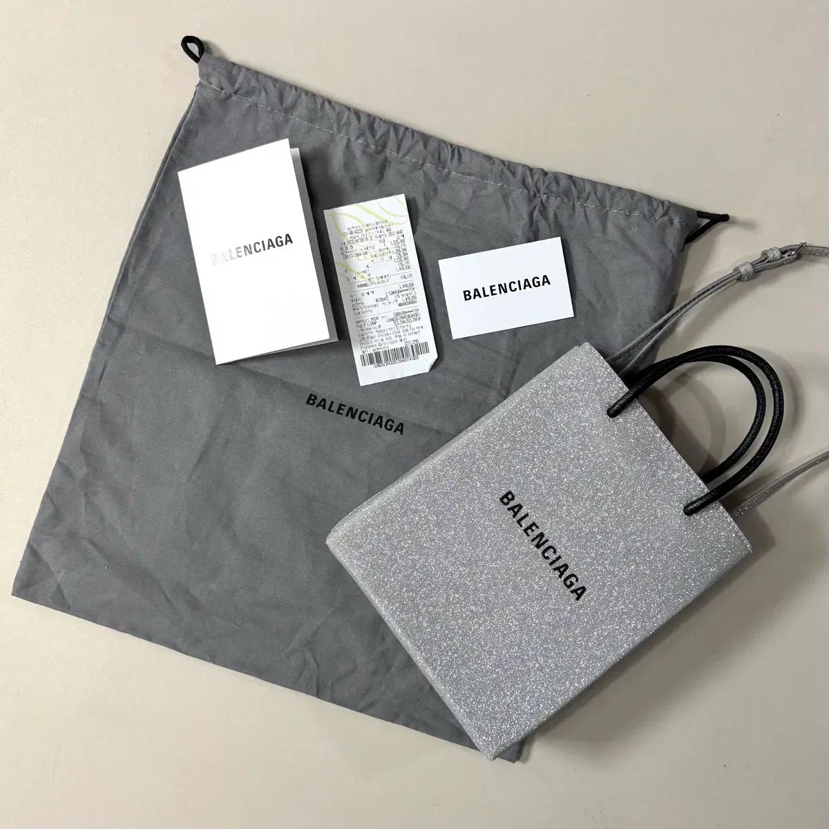 バレンシアガ グリッター 携帯ホルダーバッグ クロスバック