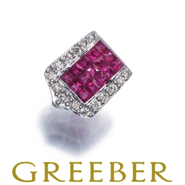 レ・エッセンシャル ペンダントトップ ルビー ダイヤ ダイヤモンド