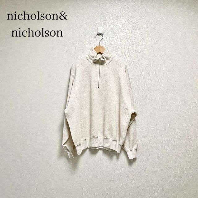 継続販売品 nicholson ニコルソンアンドニコルソン ARK ハイネック ロングスリーブ スウェットシャツ