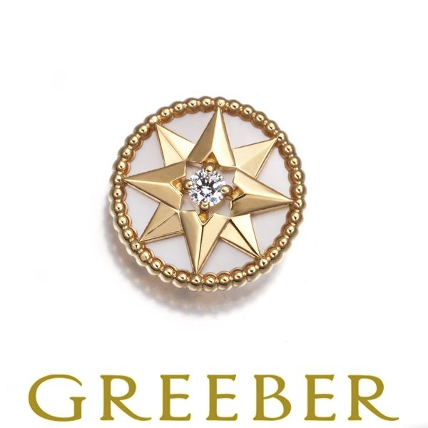 ディオール ピアス シェル ダイヤ ダイヤモンド ローズデヴァン