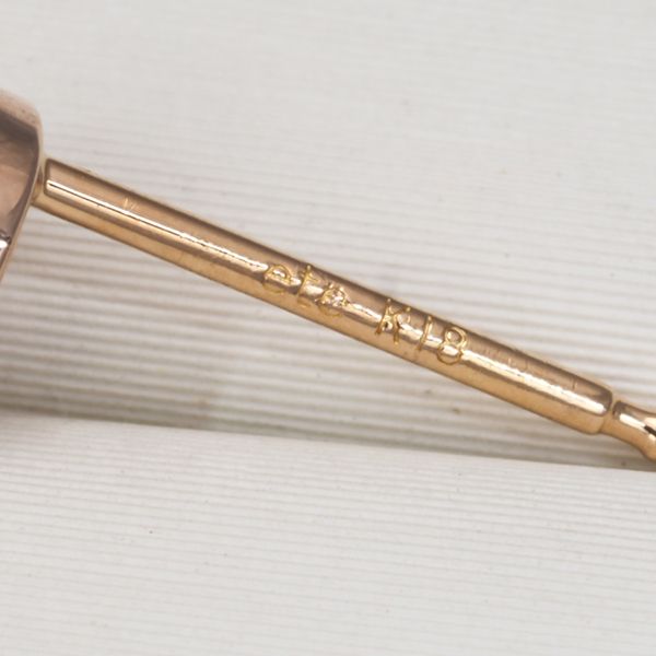 エテ ピアス ダイヤ ダイヤモンド 0.02ct ラウンドパヴェ 片耳 K10PG