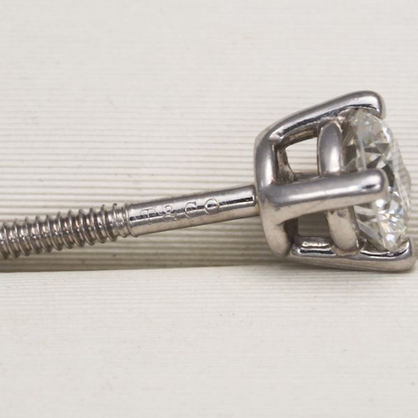 ティファニー ピアス ダイヤ ダイヤモンド 0.15ct程 ソリティア 片耳