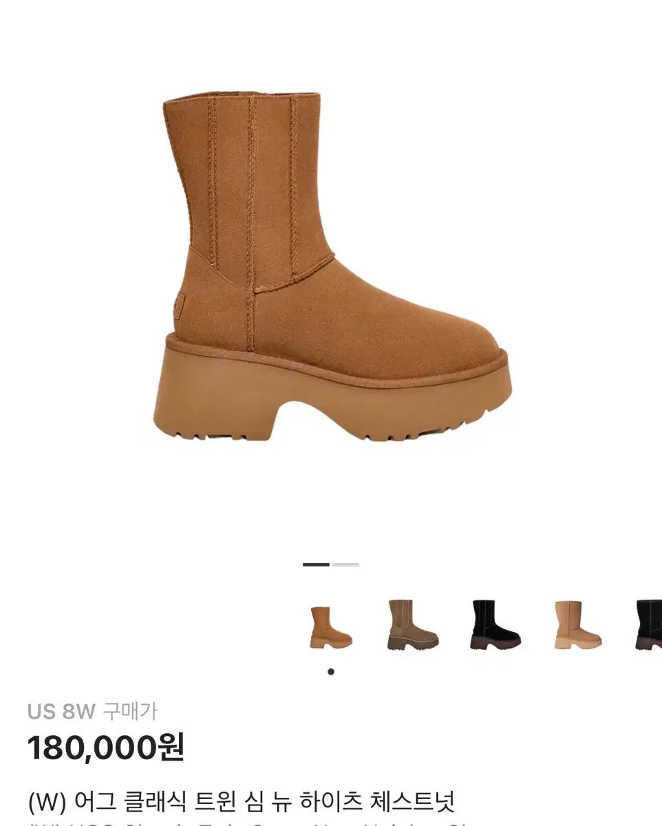 アグ クラシック ツイン シム ニュー ハイ チェスナット