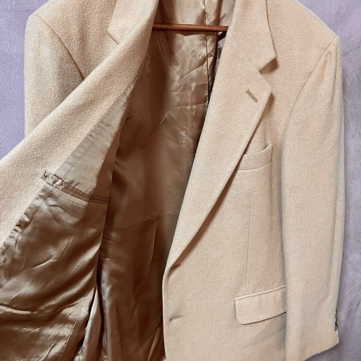 イタリア製✨ブルックスブラザーズ テーラードジャケット キャメル生地