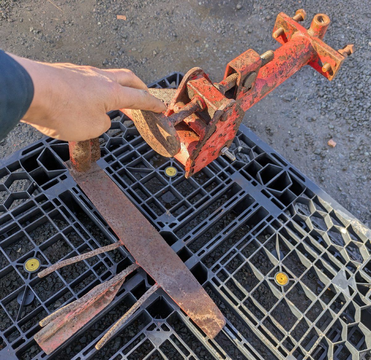 耕うん機用 芋堀機 片袖タイプ