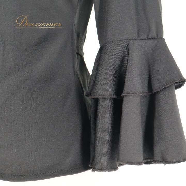 フラメンコ 衣装 トップス ブラウス レッスン 練習着 無地 伸縮