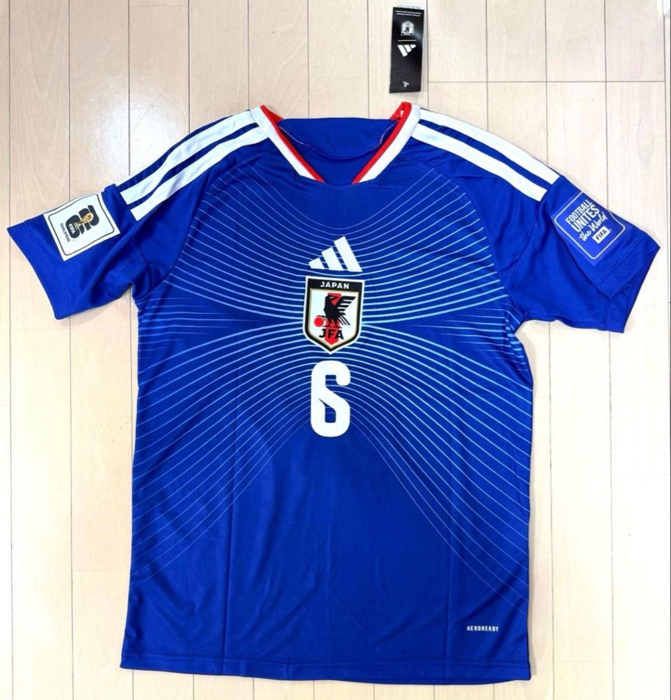 サッカー日本代表ユニフォーム 2025年-2026年モデル パッチ付き #6