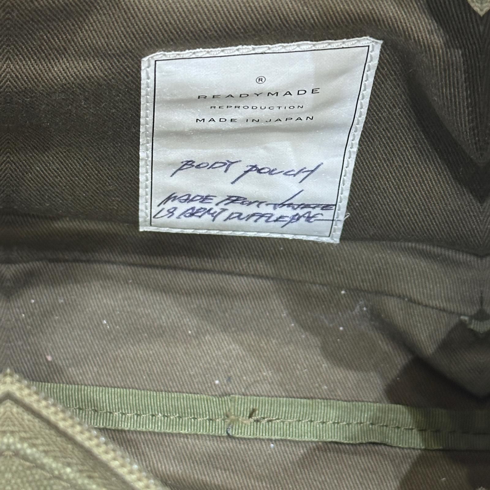 参考上代88000円 READYMADE BODY POUCH ボディポーチ 鞄 レディメイド