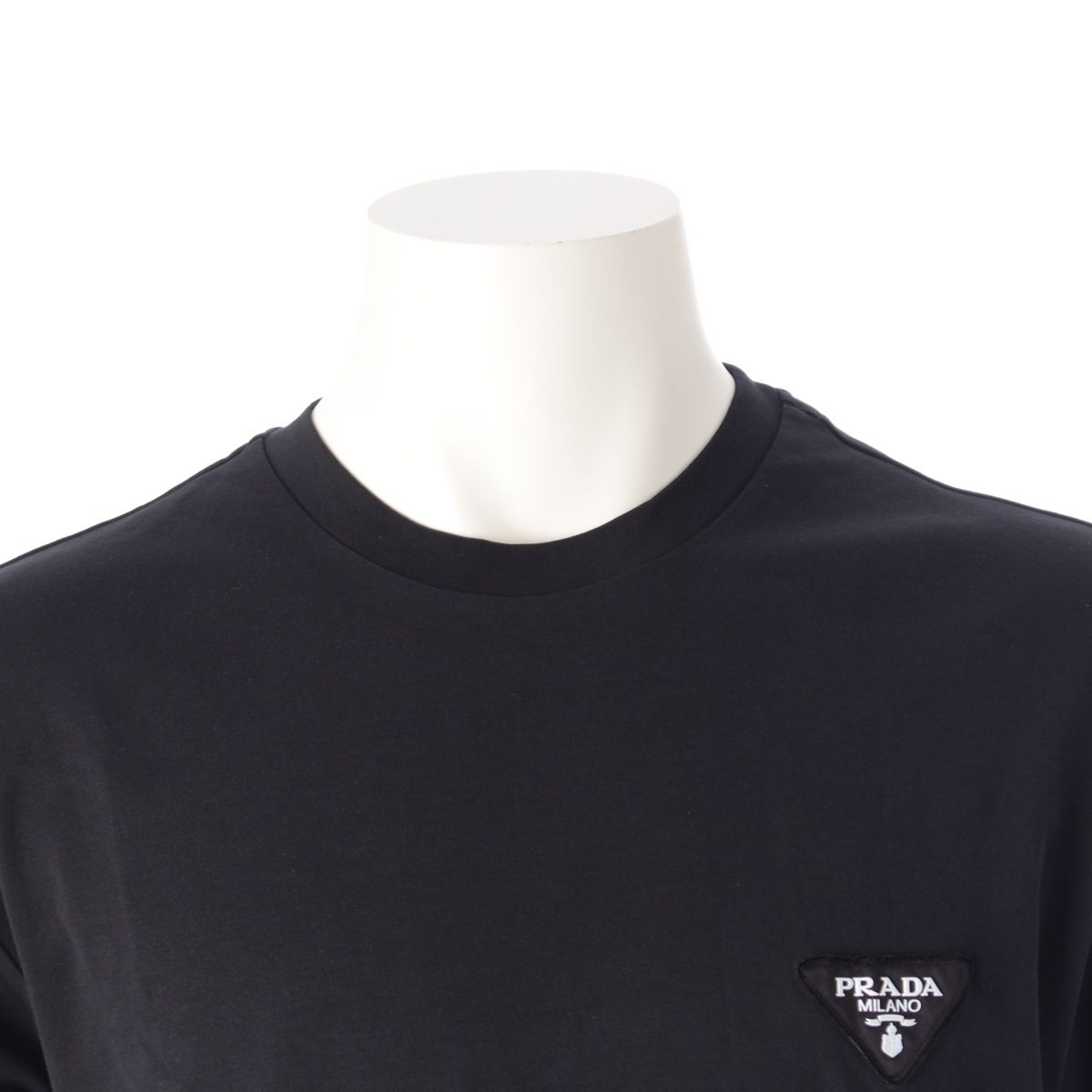 プラダ 23年 コットン トライアングルロゴ 長袖シャツ トップス