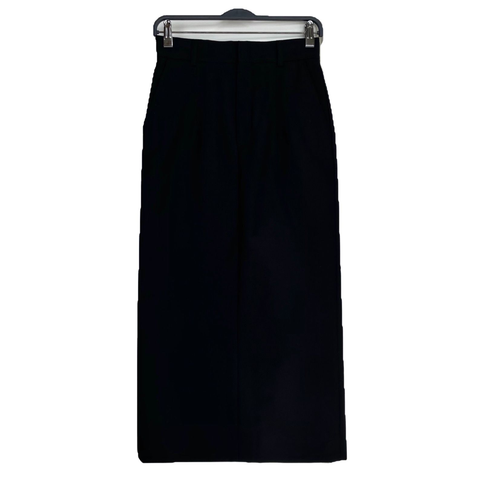 THE 2025 AW TWILL PENCIL SKIRT 36 ブラック 黒 シンゾーン ウール ロング ツイル ペンシルスカート タイトスカート