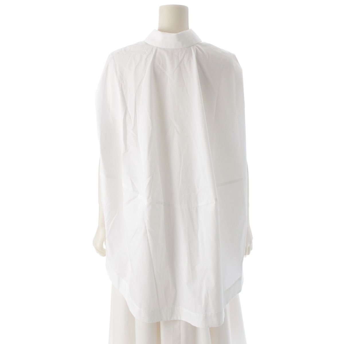 エンフォルド HALF SLEEVE SHIRT ブラウス プリーツ ホワイト エンフォルド HALF SLEEVE SHIRT ブラウス プリーツ ホワイト