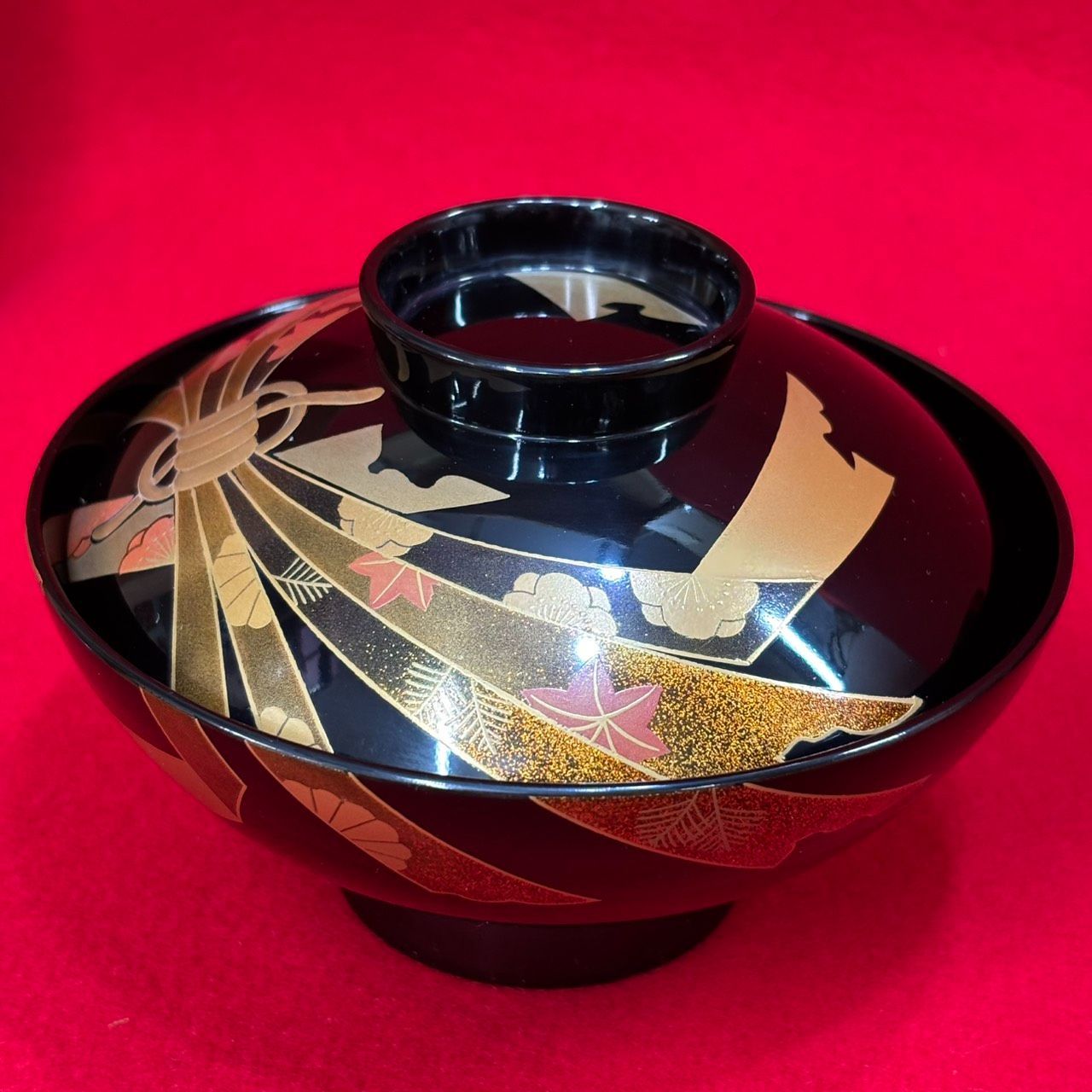 輪島塗 吸物椀 輪島漆器 布着請合 堅牢美術 天然木 木製漆塗 黒漆塗