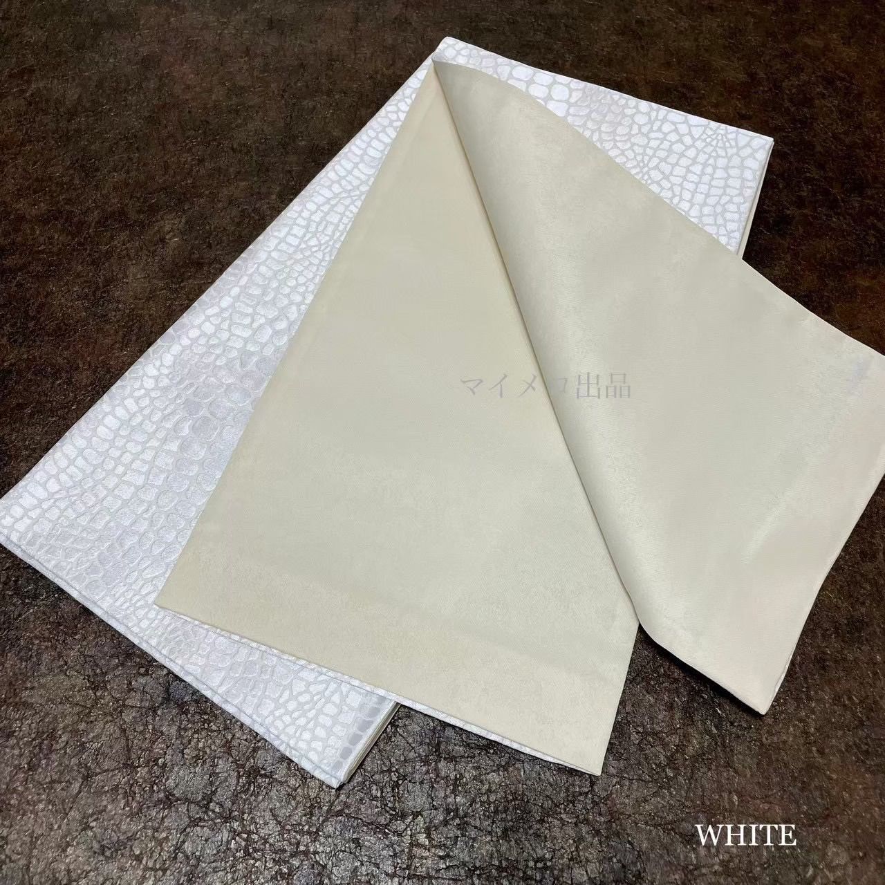  袋帯 帯 白 クロコ風 成人式 成人式振袖 前撮り 卒業式 成人式前撮り 結婚式 和装前撮り ママ振袖 振袖用 バイカラー 晴れの日コーデ 振袖小物 着物小物 和装コーデ モノトーン 大人 系 オシャレ系 全通 お仕立て上がり クロコ型押し 日本製 袋帯 帯