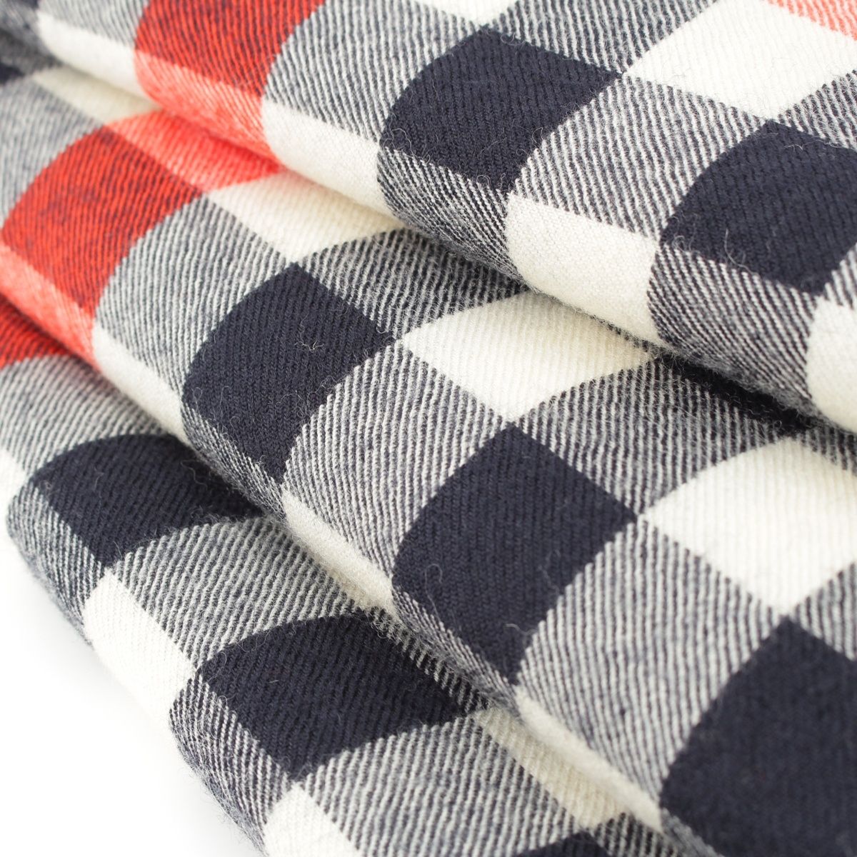 ローブドシャンブルコムデギャルソン 最高 チェック柄 大判 ストール