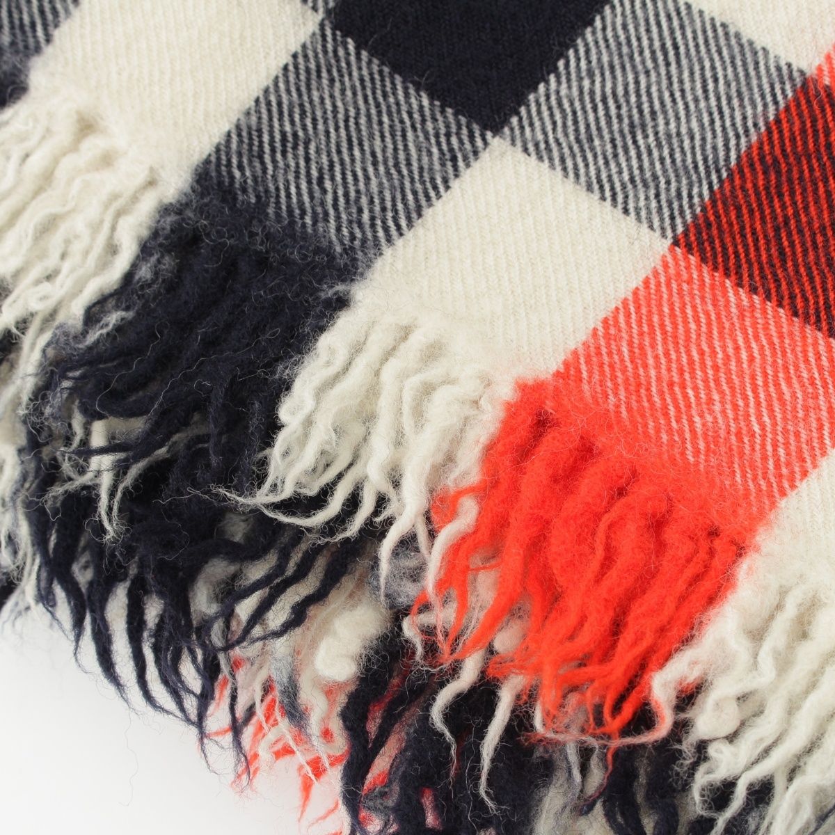 ローブドシャンブルコムデギャルソン 最高 チェック柄 大判 ストール