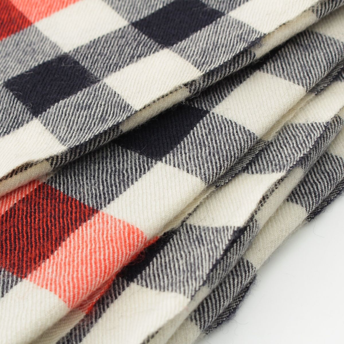 ローブドシャンブルコムデギャルソン 最高 チェック柄 大判 ストール