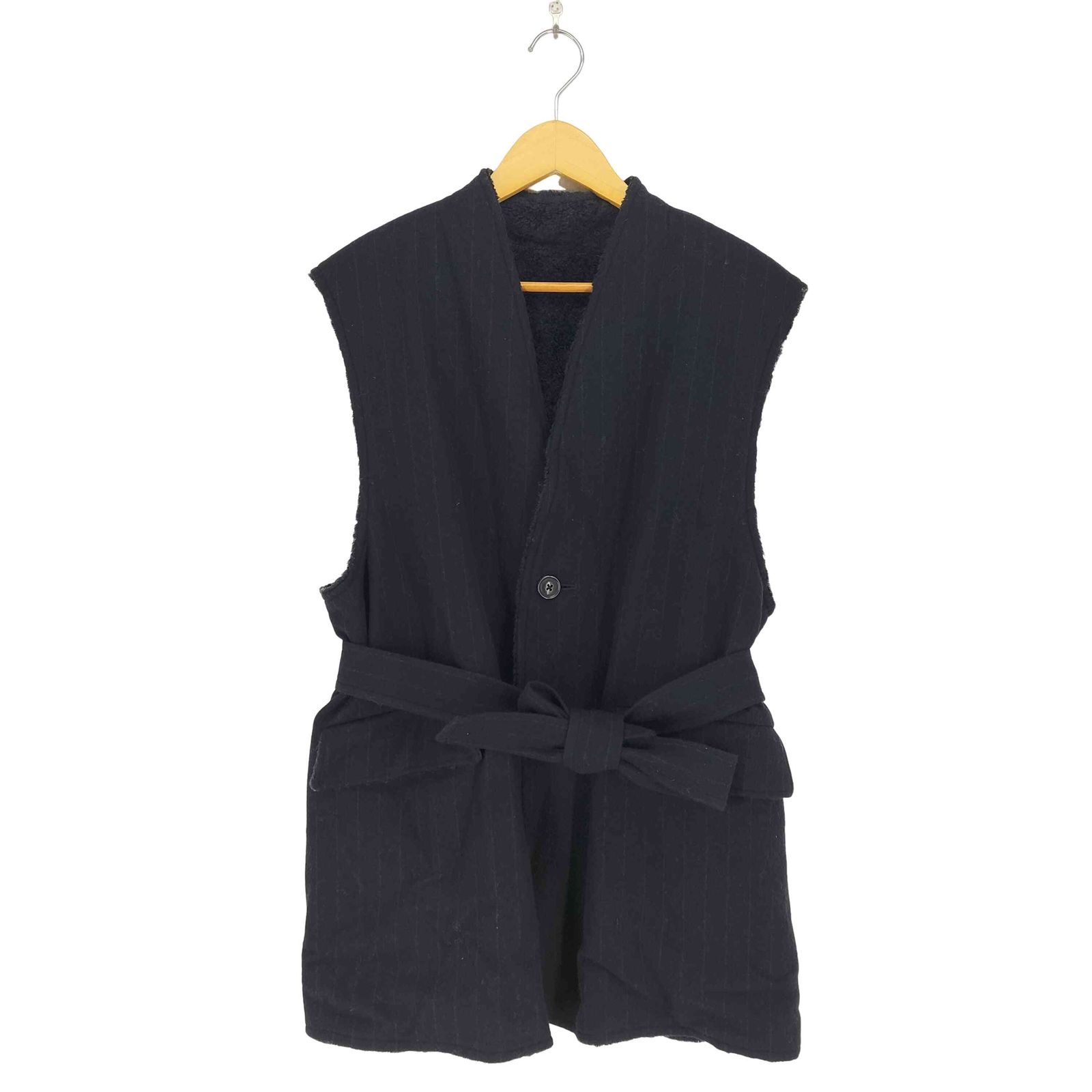 ウルトーキョー URU TOKYO 裏地ボアウールストライプベスト メンズ 1