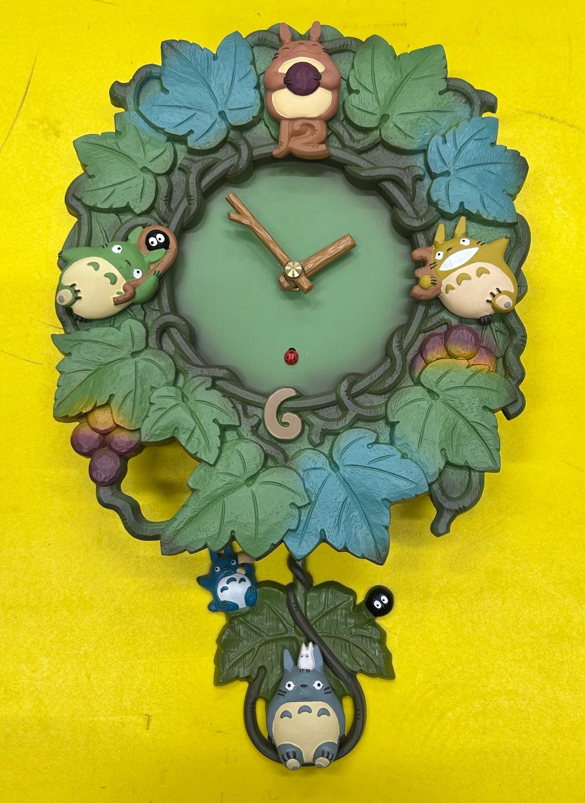 スタジオジブリ となりのトトロ 振り子時計 クォーツ不具合有り