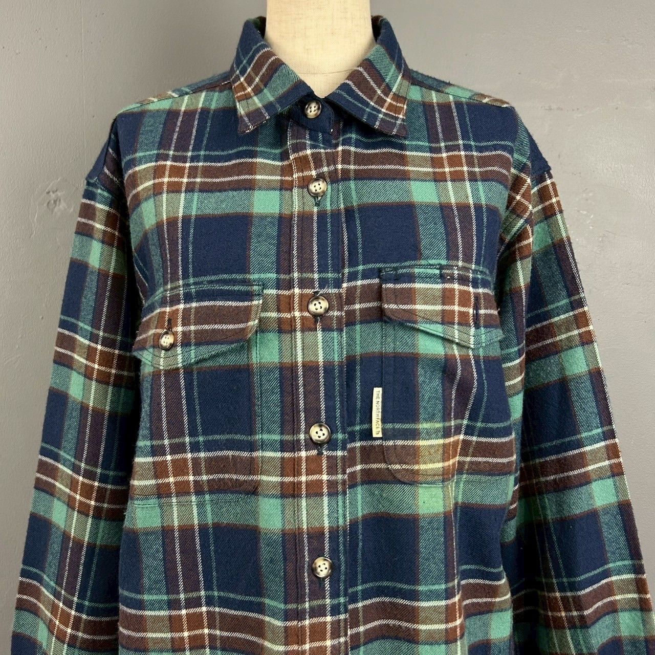 ✨THE NORTH FACE パープルレーベル長袖 ネルシャツ チェック柄L✨ THE NORTH FACE PURPLE LABEL 新品 ザ・ノースフェイス パープル