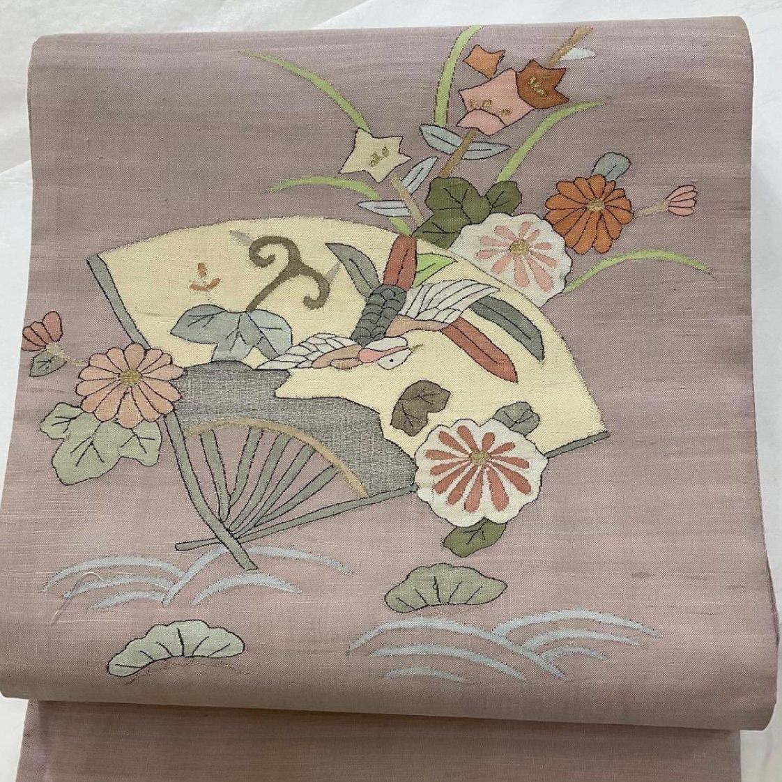 kimono one kimonoarisa 明綴れ開き名古屋帯 長尺 394 cm 金糸