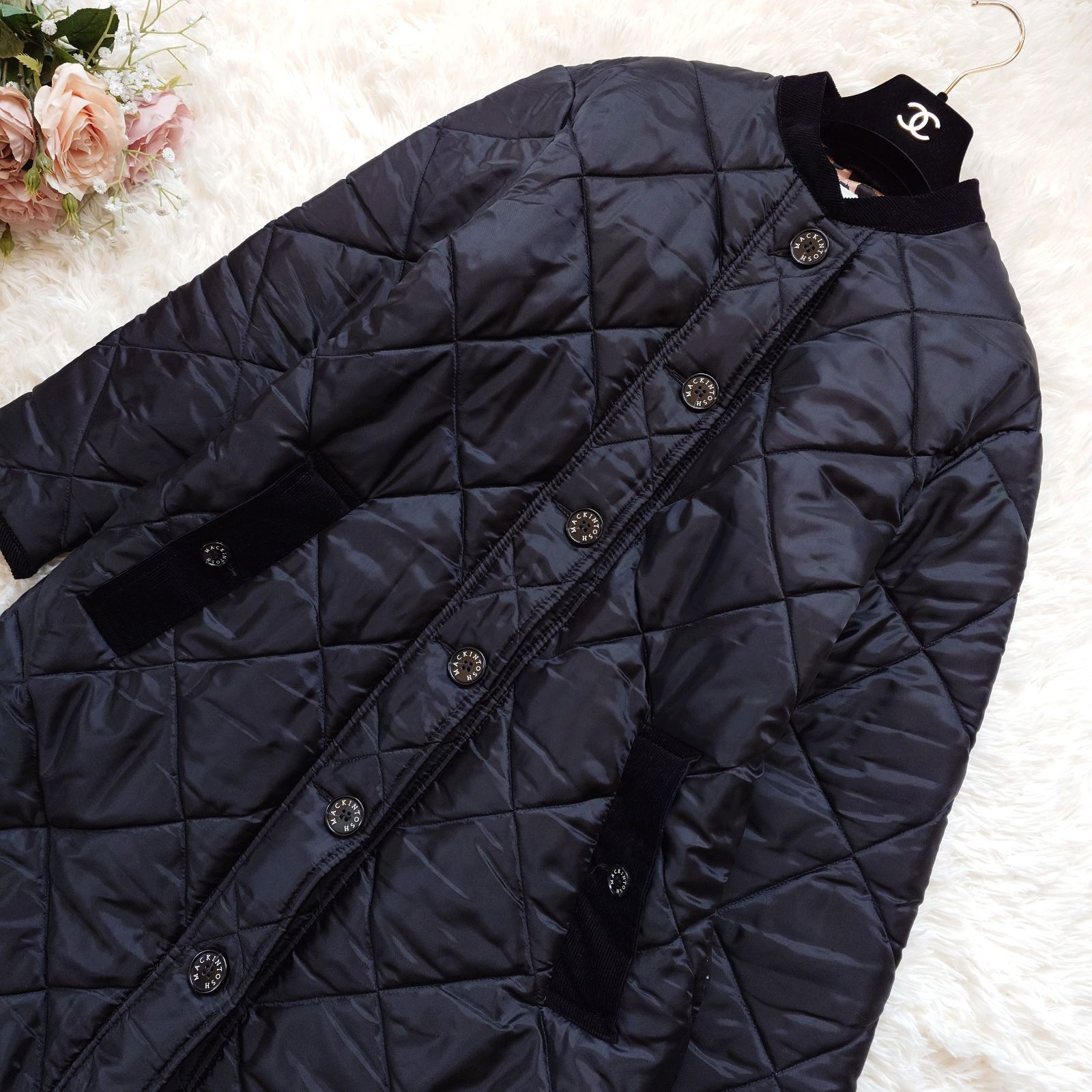 極美品　マッキントッシュ　DULSIE EXキルティング パフスリーブ コート 別注】MACKINTOSH DULSIE EXキルティング