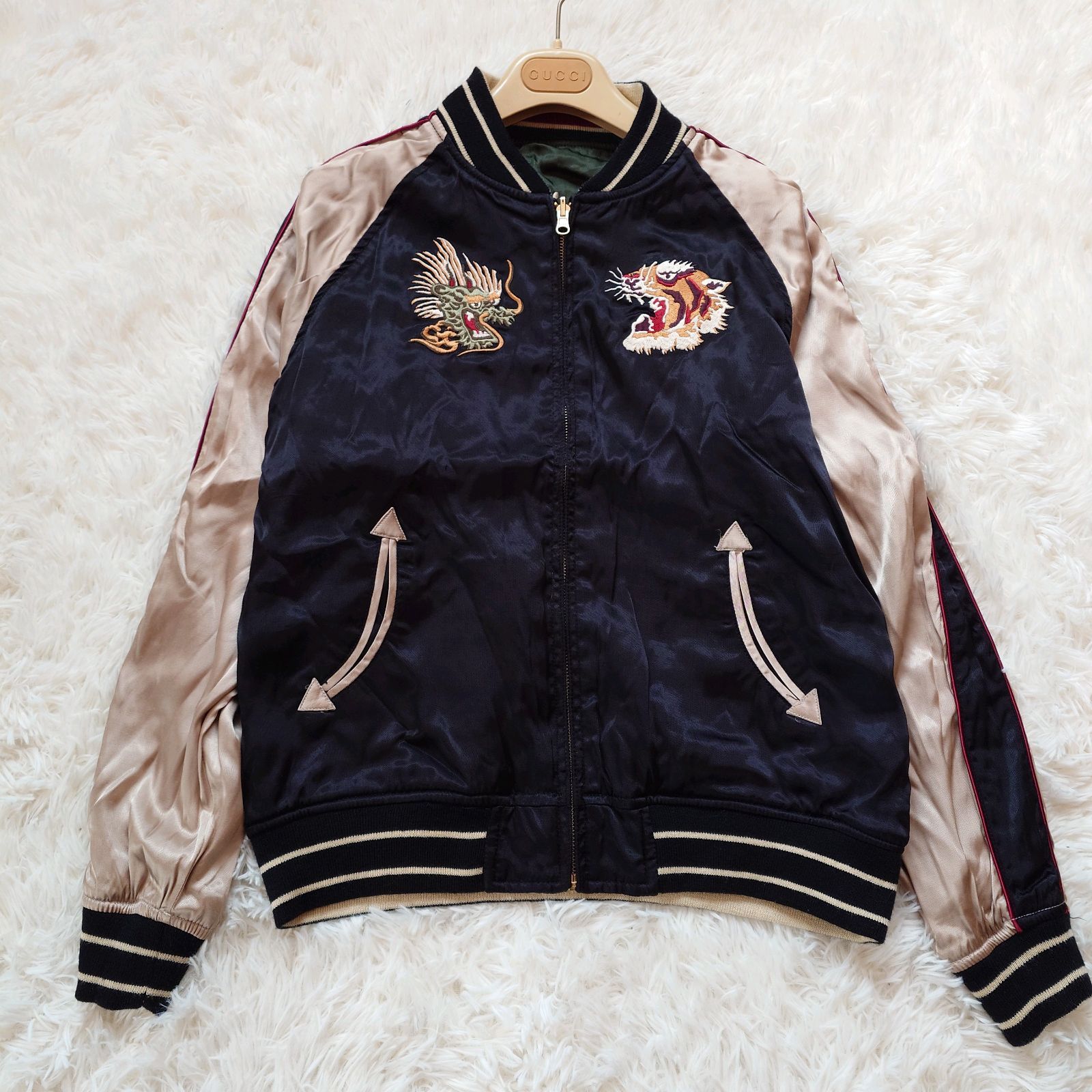 希少 ヒューストン HOUSTON スカジャン リバーシブル ジャケット