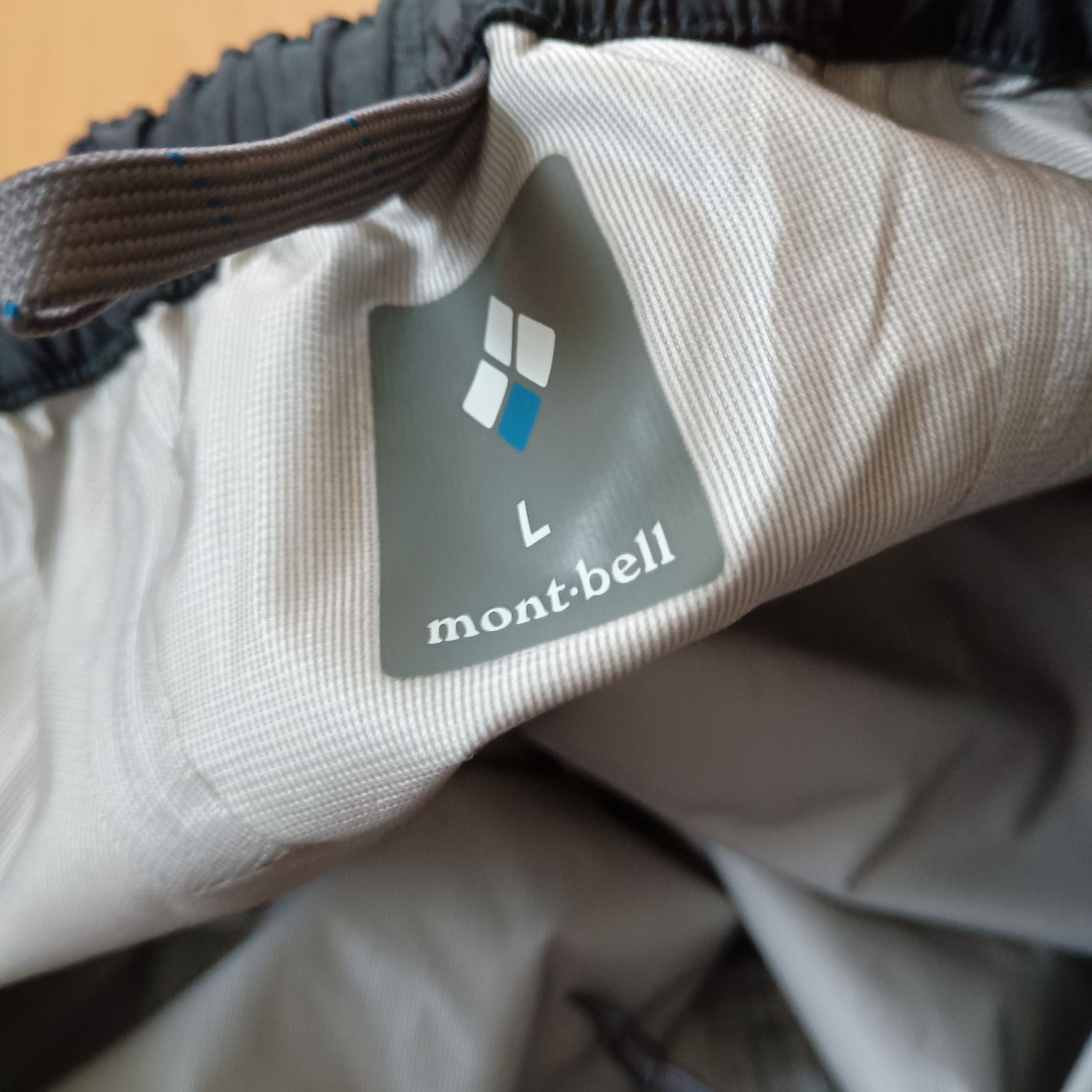 L モンベル◆レインダンサーパンツ メンズ GORE-TEX ゴアテックス montbell mont-bell レインウェア レインパンツ 黒 ブラック 防寒 防風 アウトドアウェア 2296