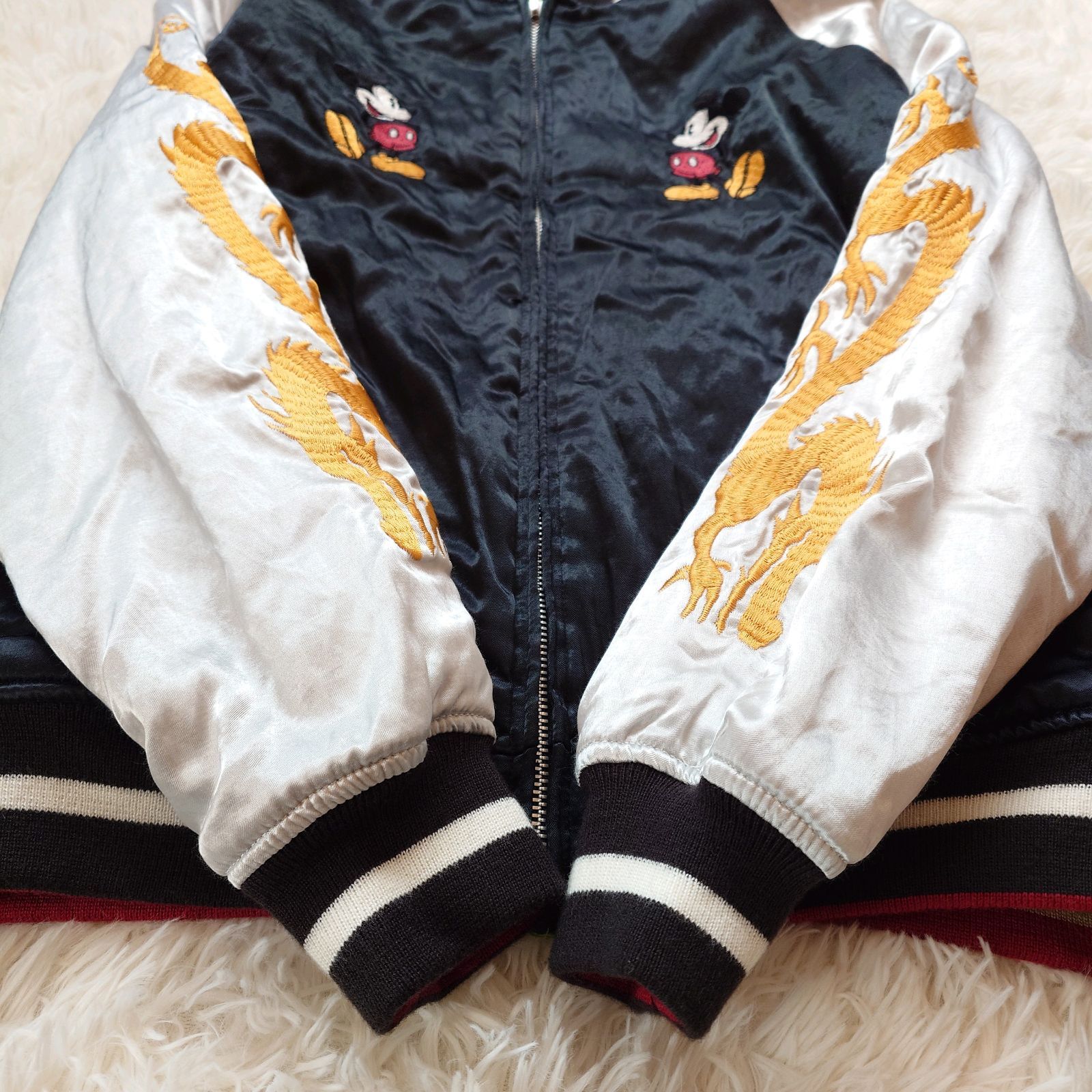 希少 ディズニー Disney スカジャン リバーシブル ジャンパー ブルゾン