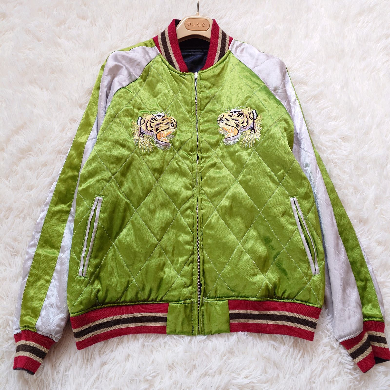 希少 ディズニー Disney スカジャン リバーシブル ジャンパー ブルゾン