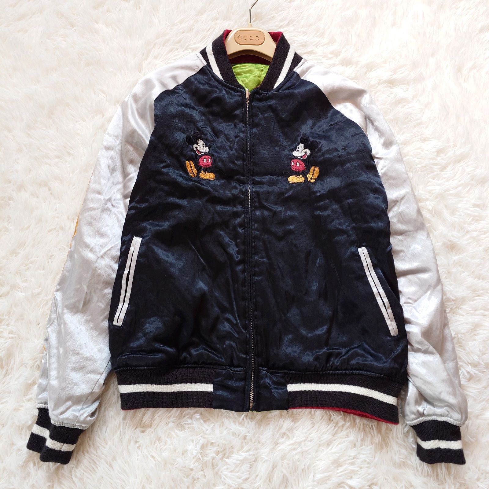 希少 ディズニー Disney スカジャン リバーシブル ジャンパー ブルゾン