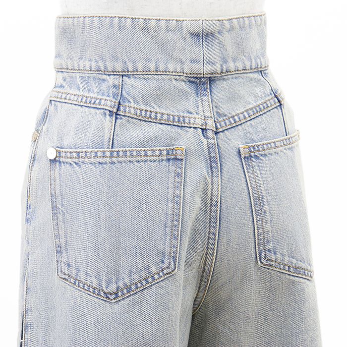 CHANEL シャネル デニムパンツ P70188 5P ハイウエスト バギー ワイド