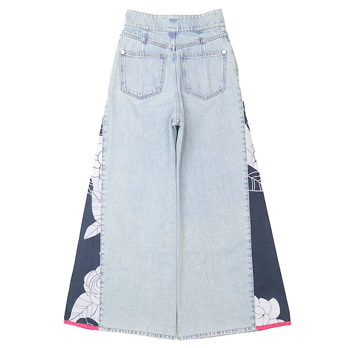 CHANEL シャネル デニムパンツ P70188 5P ハイウエスト バギー ワイド