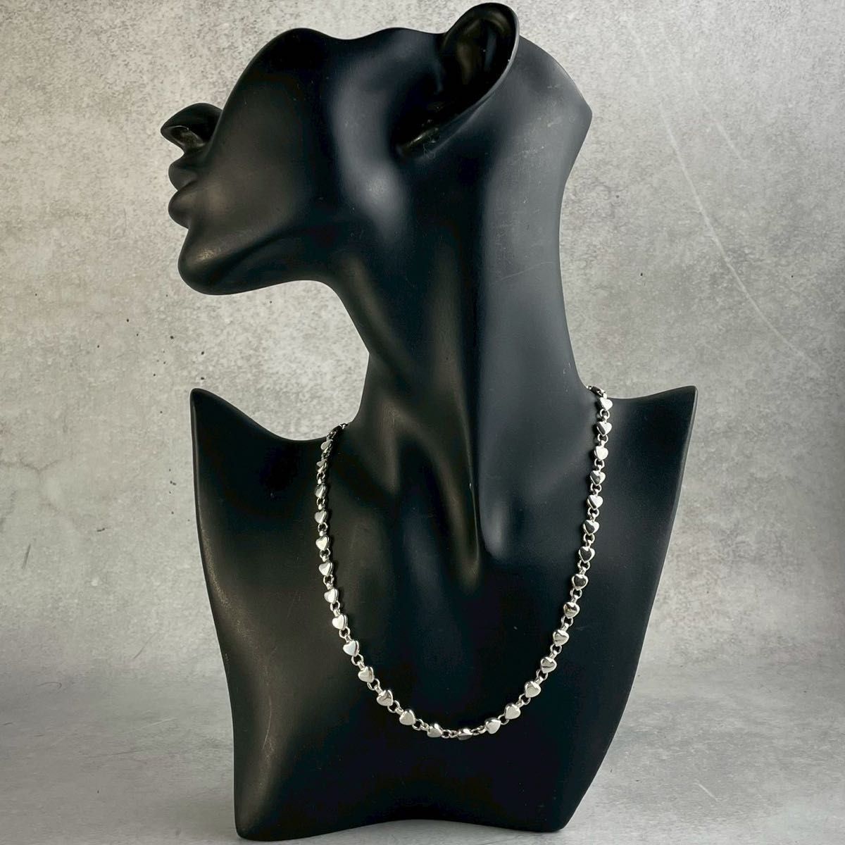 オールドティファニー 希少 パフハート ネックレス シルバー925 XA1fe