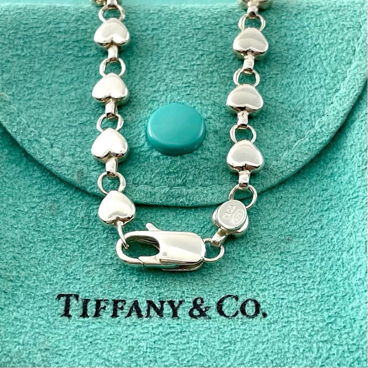 オールドティファニー 希少 パフハート ネックレス シルバー925 XA1fe