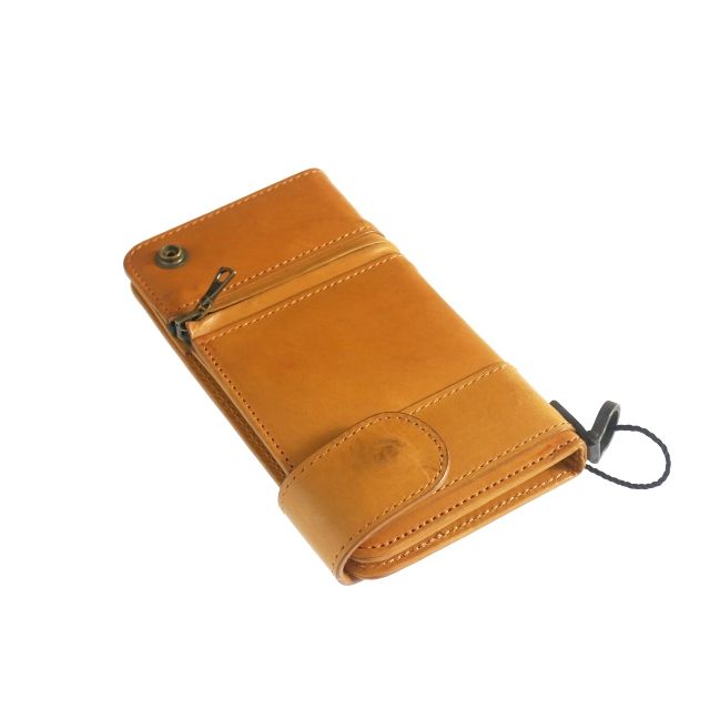 イサムカタヤマバックラッシュ ISAMU × DESIME iPhone CASE レザー スマホケース 携帯カバー ブラウン 茶 705-01