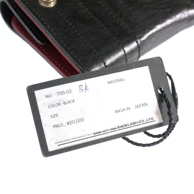  イサムカタヤマバックラッシュ ISAMU × DESIME iPhone CASE イタリーショルダー レザー スマホケース 携帯カバー ブラック レッド 赤 黒 705-02 その他 小物