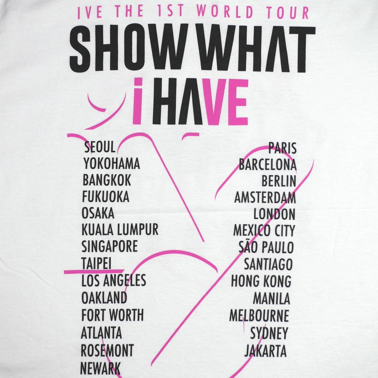 XL】IVE アイヴ THE 1ST WORLD TOUR SHOW WHAT I HAVE Tシャツ K-POP