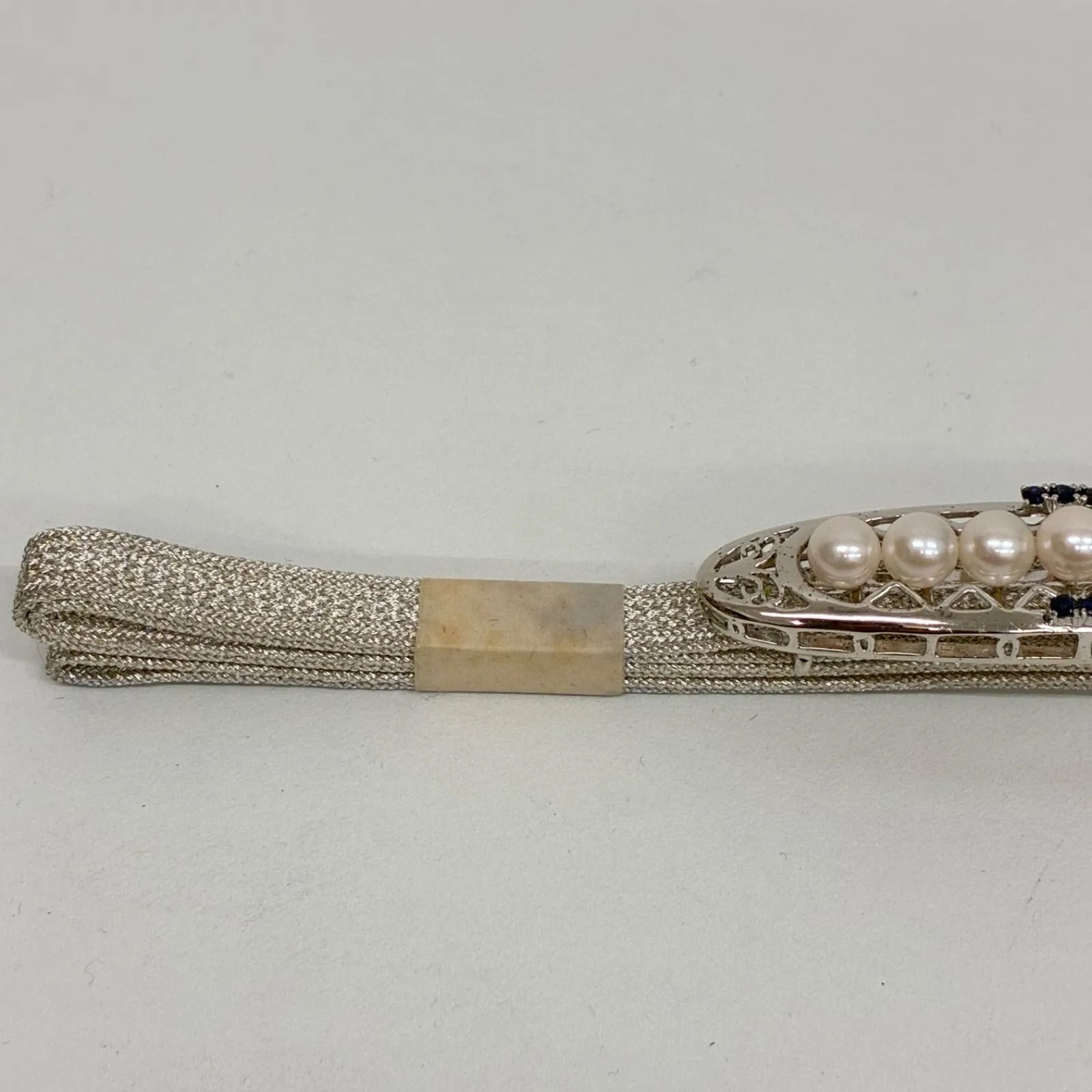 ICHIDA イチダ 帯留め 三分紐 真珠 パール ケース付 和装小物 和装 紐